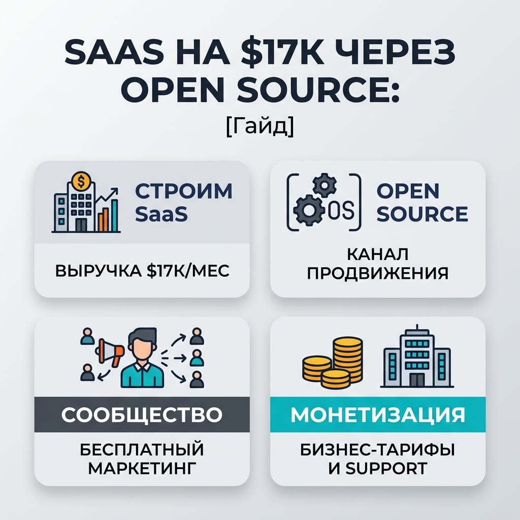 SaaS на $17K через Open Source: скрытая стратегия взрывного роста