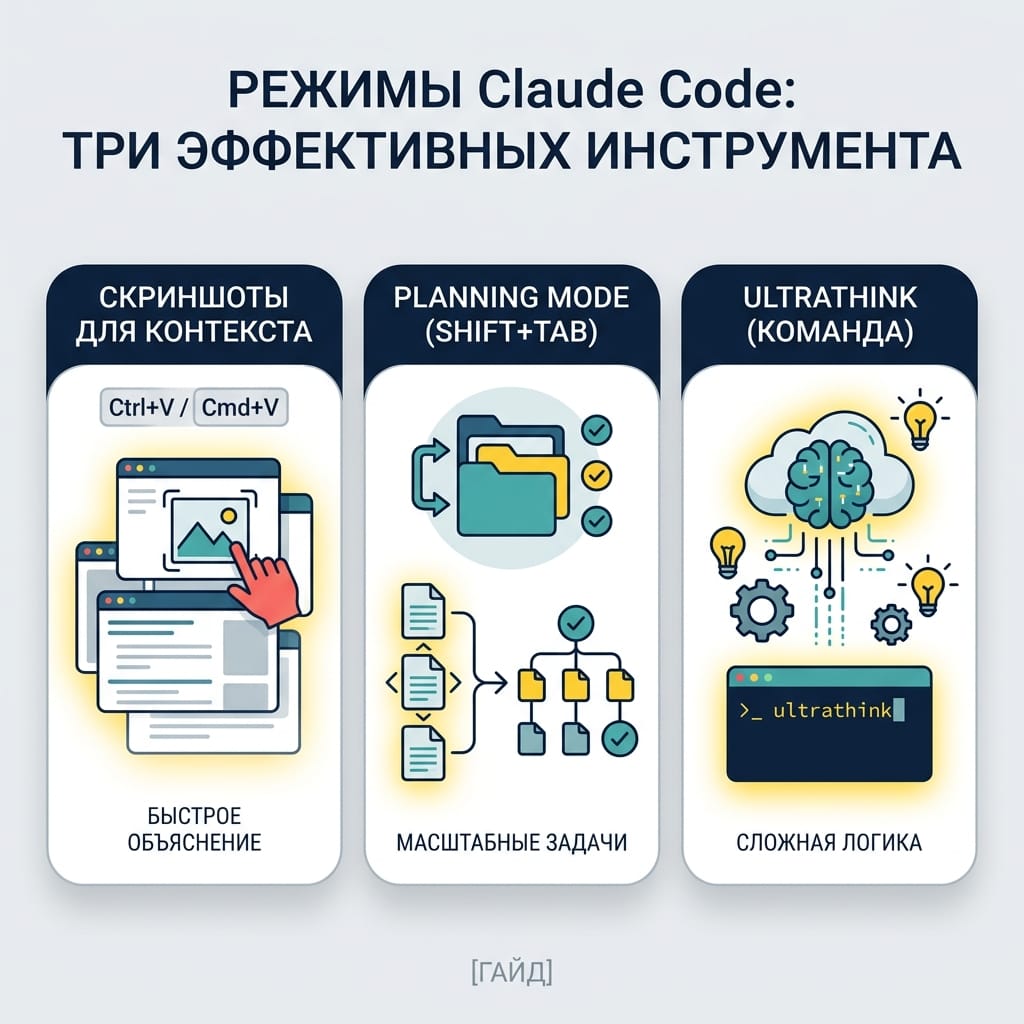 Режимы Claude Code: скрытые секреты Planning Mode и Ultrathink