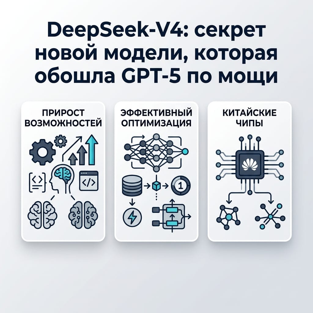 DeepSeek-V4: секрет новой модели, которая обошла GPT-5 по мощи