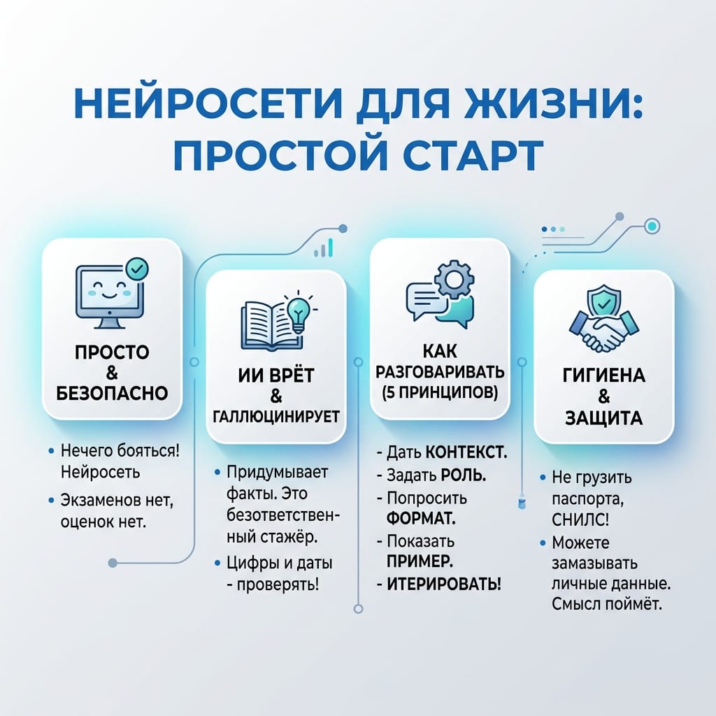 Нейросети для жизни: главный секрет простого и безопасного старта