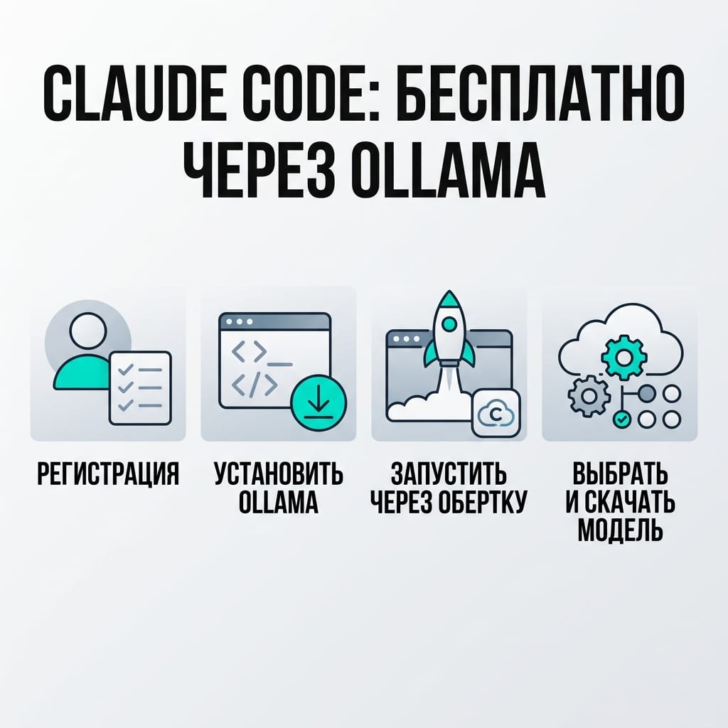Claude Code: секретный способ запустить нейросеть бесплатно через Ollama