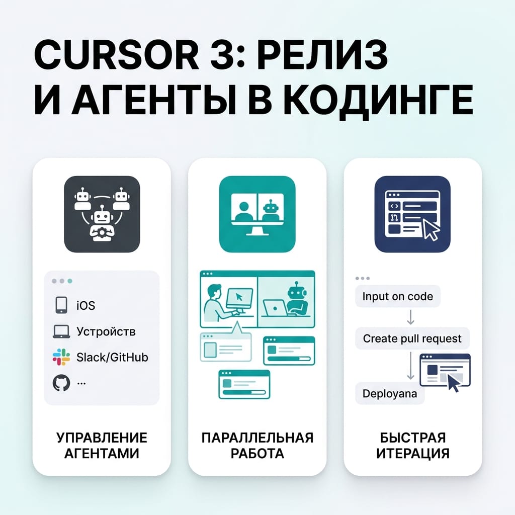 Cursor 3: неожиданный релиз и секрет мощных ИИ-агентов в кодинге