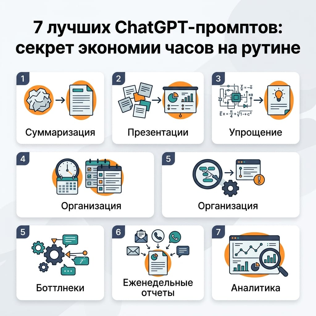 7 лучших ChatGPT-промптов: секрет экономии часов на рутине