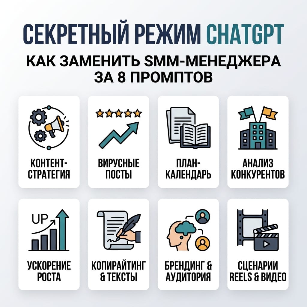 Секретный режим ChatGPT: как заменить SMM-менеджера за 8 промптов