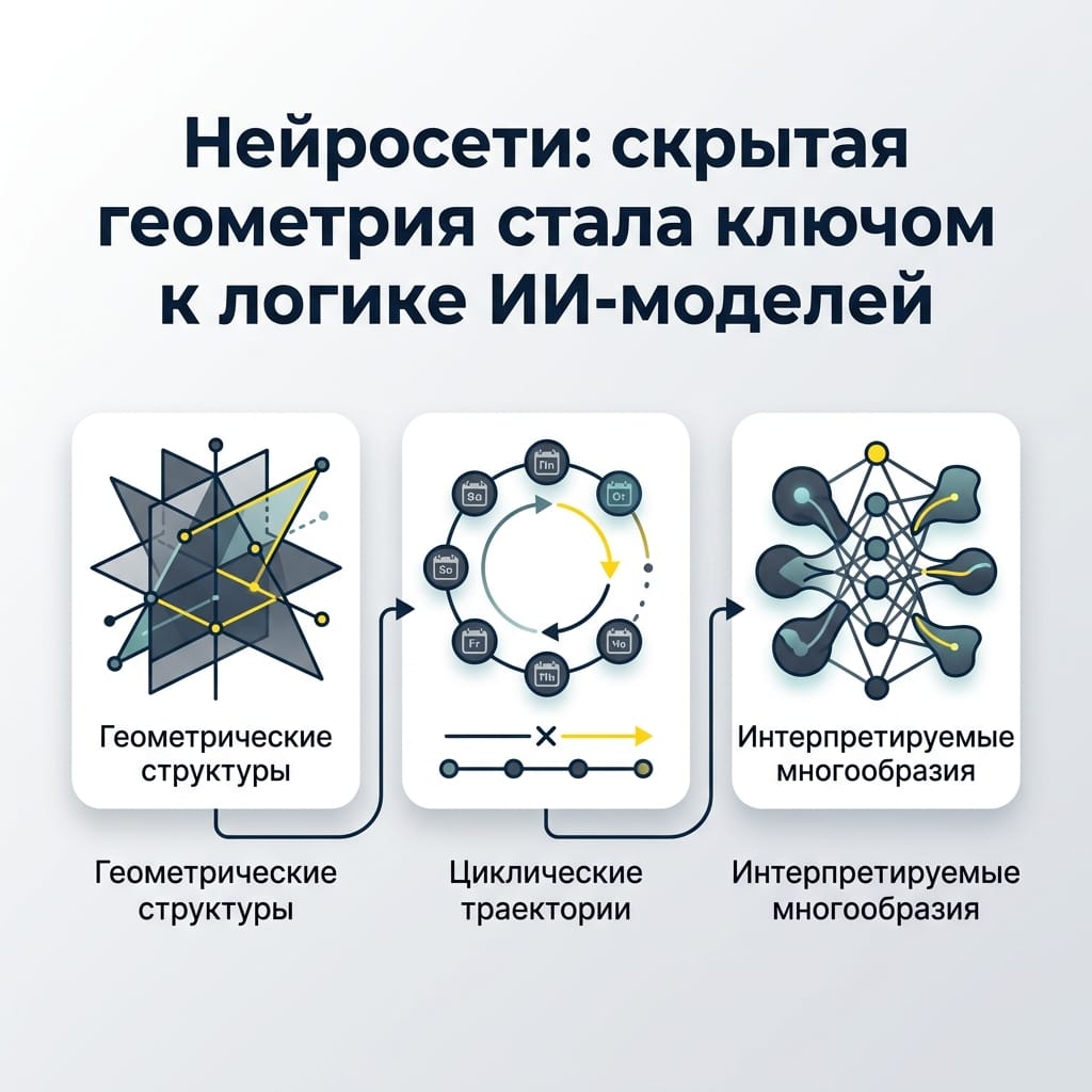 Нейросети: скрытая геометрия стала ключом к логике ИИ-моделей