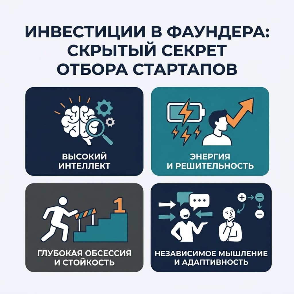 Инвестиции в фаундера: скрытый секрет отбора прибыльных стартапов