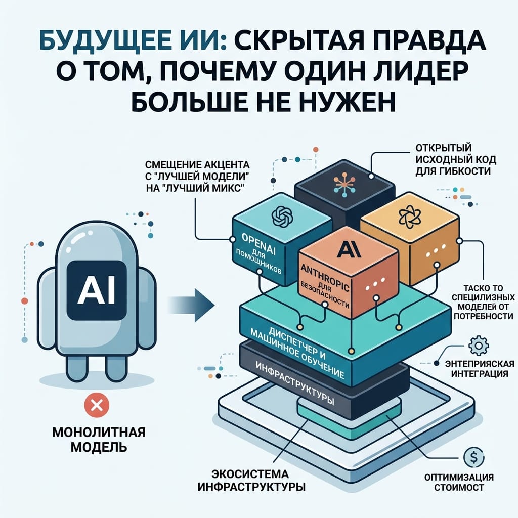 Будущее ИИ: скрытая правда о том, почему один лидер больше не нужен