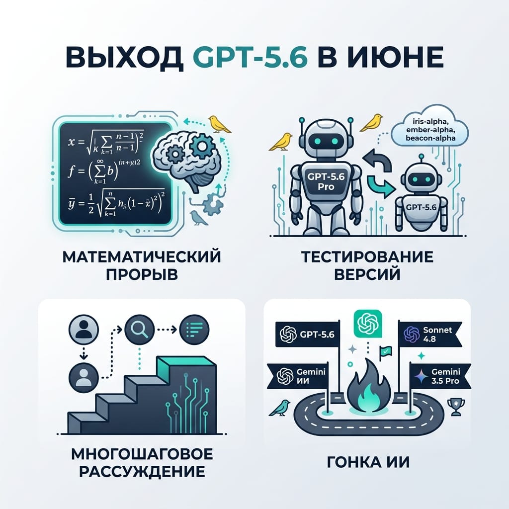 Выход GPT-5.6 в июне: инсайды о новой модели OpenAI и ИИ-гонке