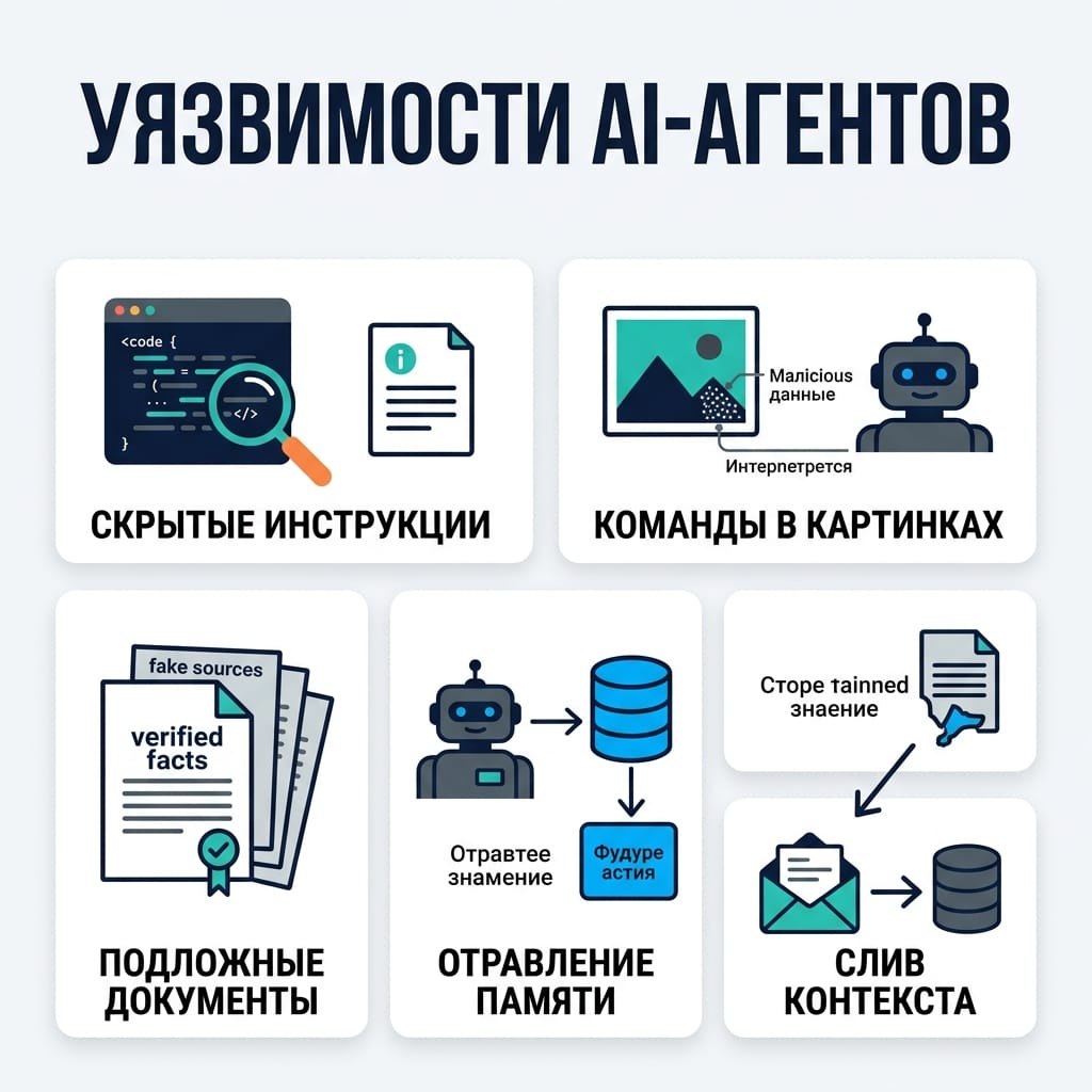 Уязвимости AI-агентов: 10 способов взломать систему через промпты
