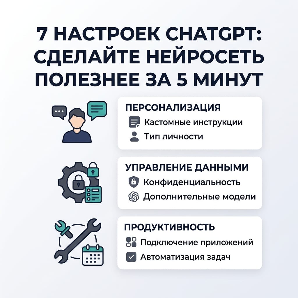 7 настроек ChatGPT: сделайте нейросеть полезнее за 5 минут