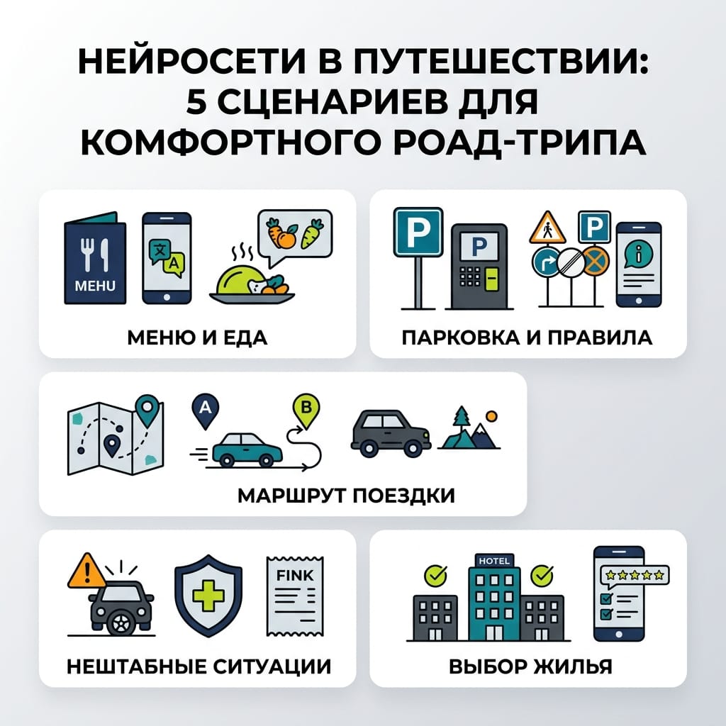 Нейросети в путешествии: 5 сценариев для комфортного роад-трипа