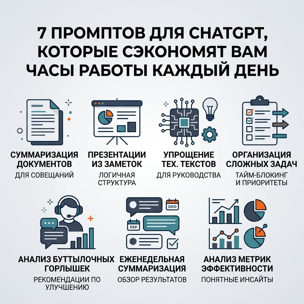 7 промптов для ChatGPT, которые сэкономят вам часы работы каждый день