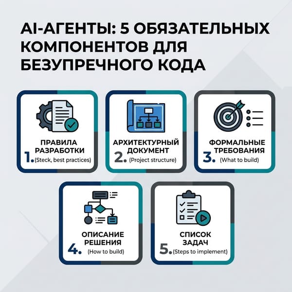 AI-агенты: 5 обязательных компонентов для безупречного кода