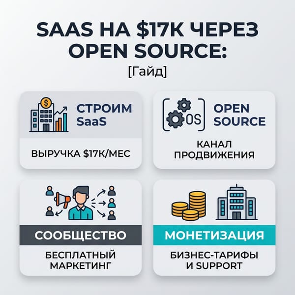 SaaS на $17K через Open Source: скрытая стратегия взрывного роста