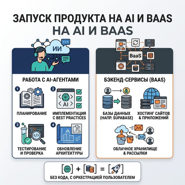 Запуск продукта на AI и BaaS: секретный способ создать проект без кода