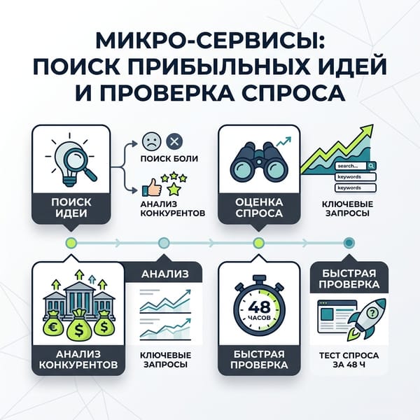 Микро-сервисы: секреты поиска прибыльных идей и проверки спроса