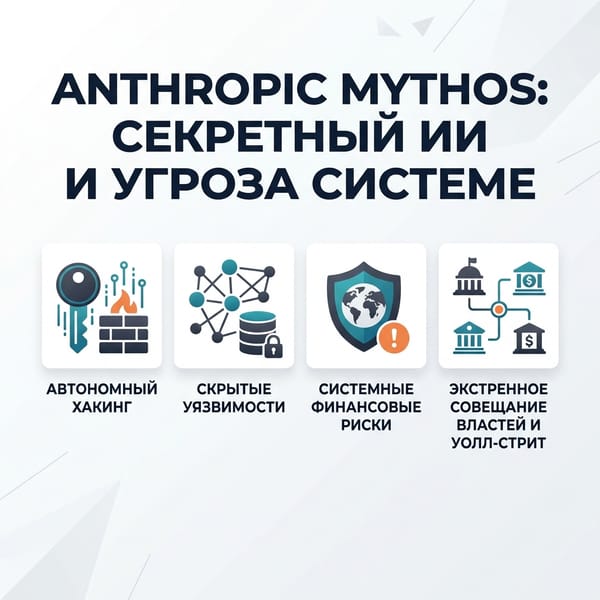 Anthropic Mythos: почему секретный ИИ напугал Уолл-стрит и власти США