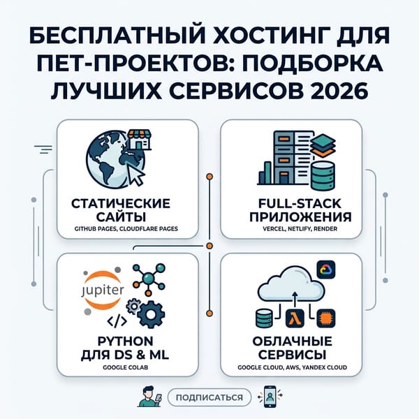 Бесплатный хостинг для пет-проектов: подборка лучших сервисов 2026
