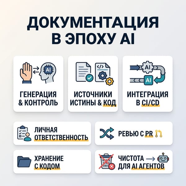 Документация в эпоху AI: 10 правил, чтобы не потерять контроль над кодом