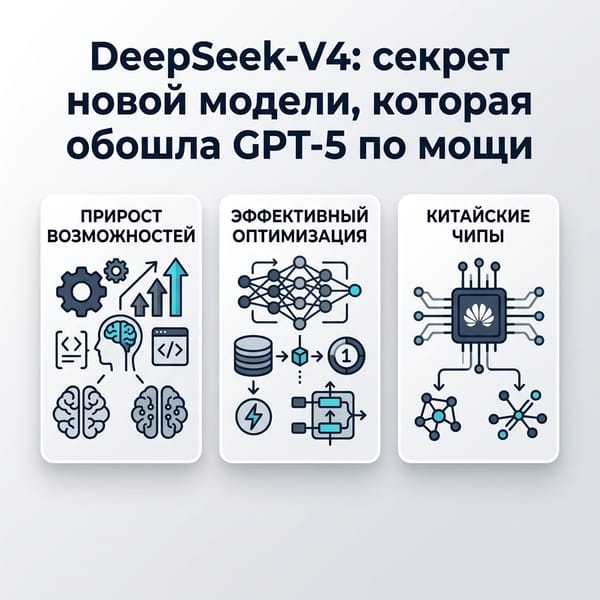 DeepSeek-V4: секрет новой модели, которая обошла GPT-5 по мощи