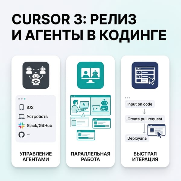 Cursor 3: неожиданный релиз и секрет мощных ИИ-агентов в кодинге