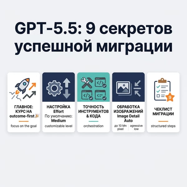 GPT-5.5: 9 секретов успешной миграции и скрытые ошибки в промптах