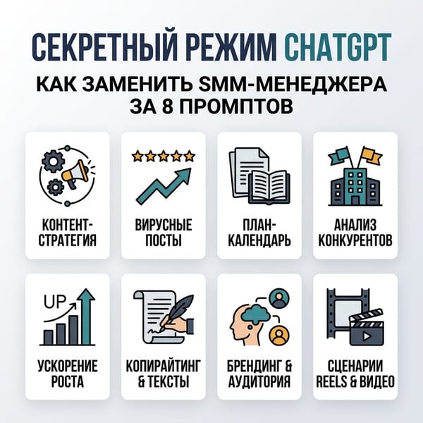 Секретный режим ChatGPT: как заменить SMM-менеджера за 8 промптов