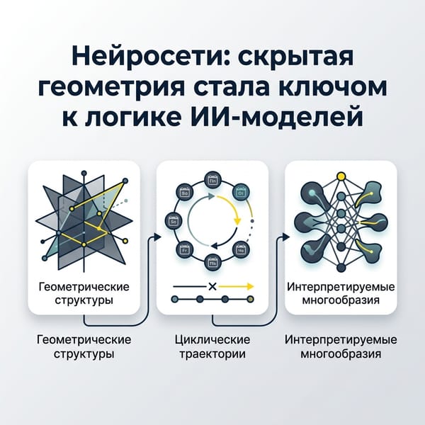 Нейросети: скрытая геометрия стала ключом к логике ИИ-моделей