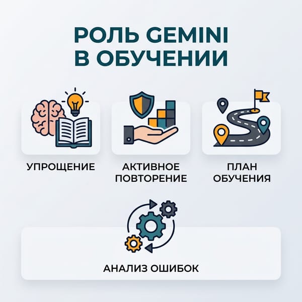 Google Gemini: 7 скрытых промптов для обучения в 10 раз быстрее