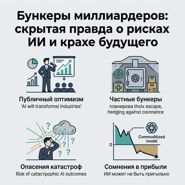 Бункеры миллиардеров: скрытая правда о рисках ИИ и крахе будущего