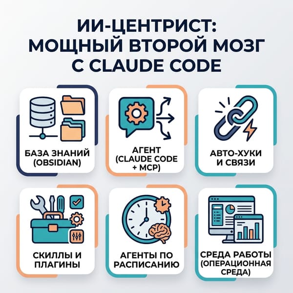 AI-центрист: секрет построения мощного «второго мозга» с Claude Коде