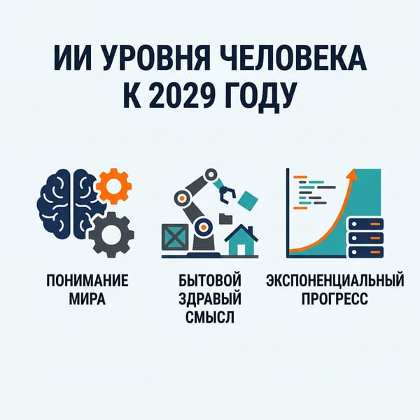 ИИ уровня человека к 2029 году: почему прогноз Курцвейла сбывается