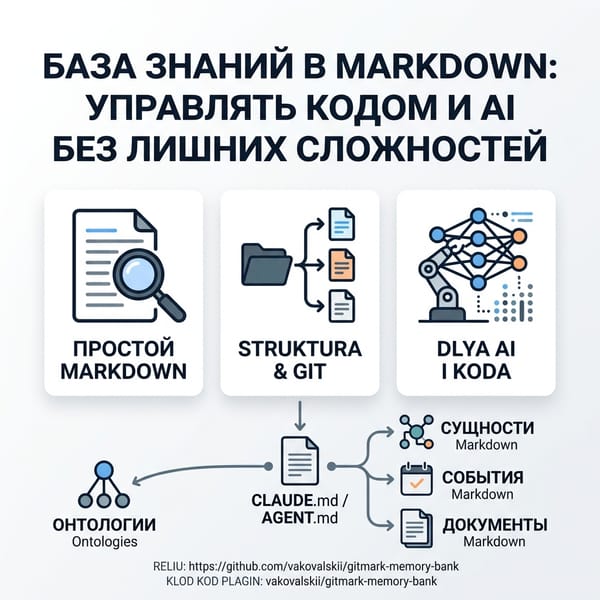 База знаний в Markdown: как управлять кодом и AI без лишних сложностей