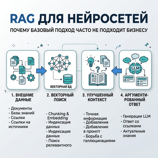 RAG для нейросетей: почему базовый подход часто не подходит бизнесу